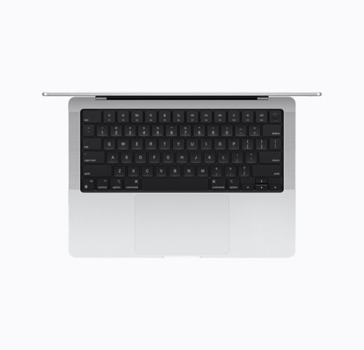 MacBook, Silver colour, top interior, open