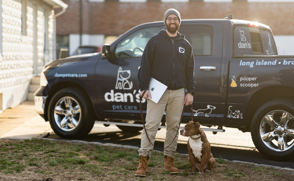 CEO Dan Reitman’s business started as a one-man dog walking service and now has 80 employees.