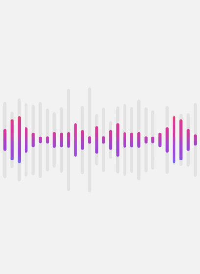 Des ondes audio révèlent des onomatopées en arrière-plan : bang, woush, wouf
