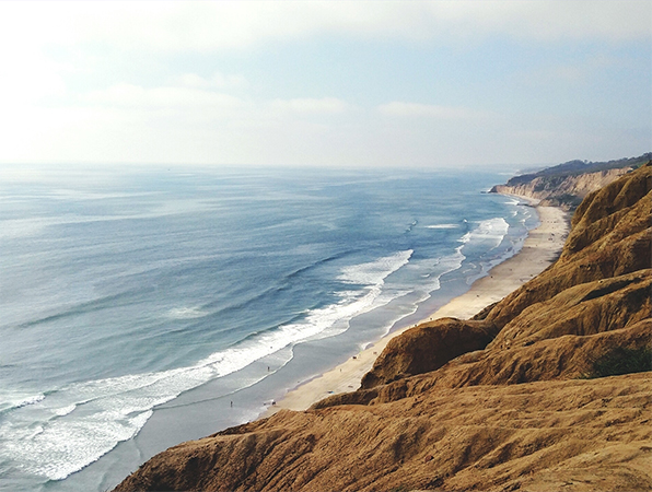 Malerische Küstenlandschaft in San Diego, Kalifornien.