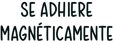 Se adhiere magnéticamente