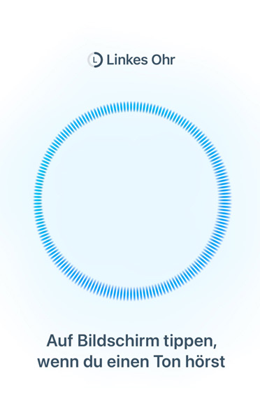 Blaue kreisförmige Klangwelle