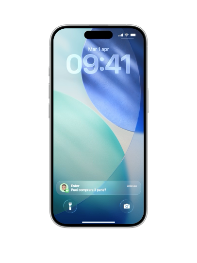 Un iPhone che vibra per segnalare un avviso all’utente