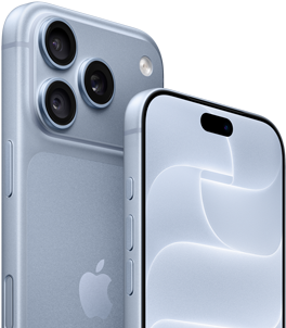 iPhone 18 Pro, ledāju krāsā, priekšpuses un aizmugures skats ar Ceramic Shield, trīs kameru sistēmu