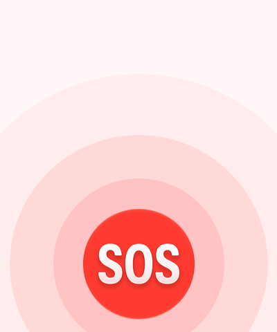 أيقونة طوارئ SOS 