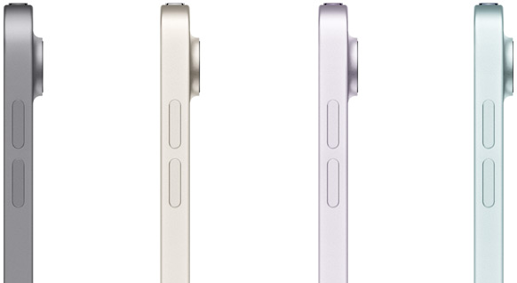 iPad Air بأربعة ألوان مختلفة