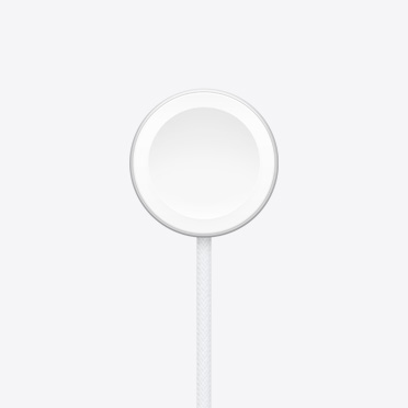 شاحن Apple Watch المغناطيسي السريع، شكل دائري، كابل محبوك مرفق