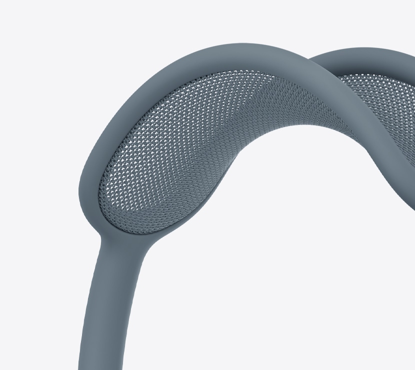 Ακουστικά AirPods Max 2, χρώμα μπλε, λεπτομέρεια πλέγματος καλύμματος