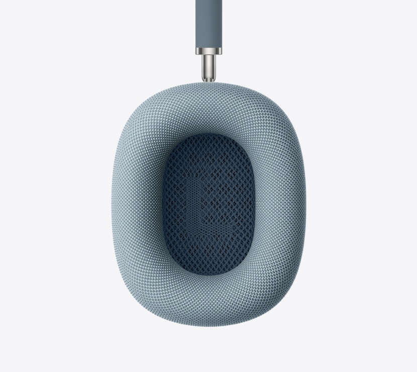 Ακουστικά AirPods Max 2, χρώμα μπλε, λεπτομέρεια εσωτερικής πλευράς μαξιλαριού αυτιού