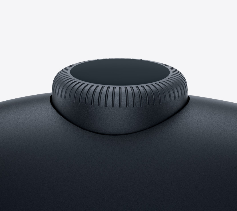 Ακουστικά AirPods Max 2, χρώμα μαύρο του μεσονυκτίου, λεπτομέρεια του Digital Crown