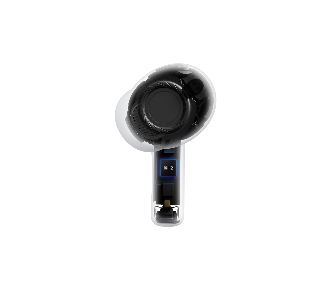 AirPods Pro 3, juhtmevaba kõrvaklapp, läbipaistev, sisearhitektuur