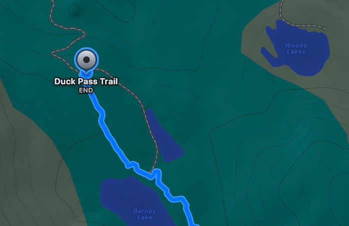Custom Routes map, estimated time and distance to pinned location
