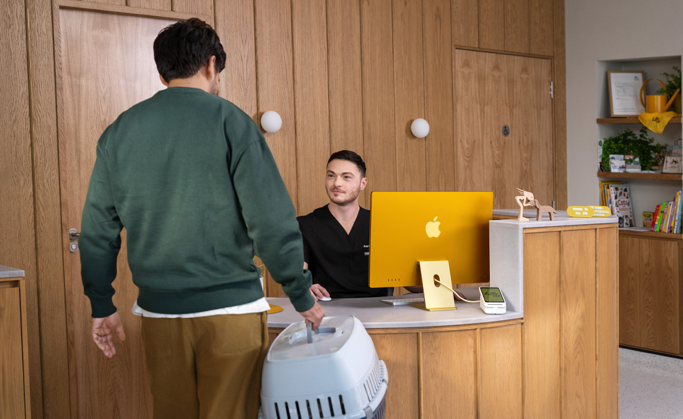 iMac makes patient intake easy and accurate.