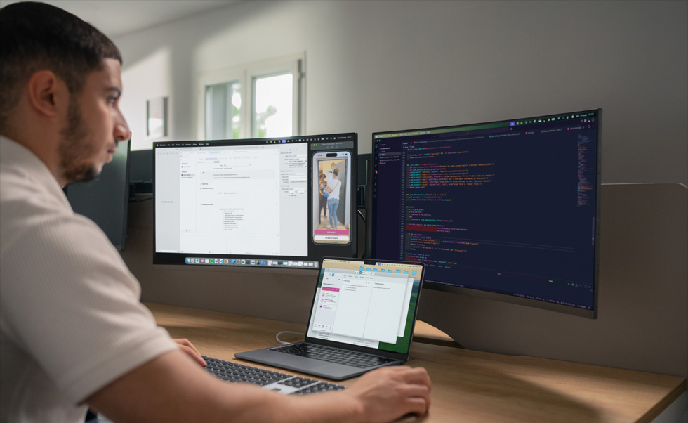 Developers use Xcode on MacBook:nbsp:Pro to manage Tut Tut’s custom-built apps