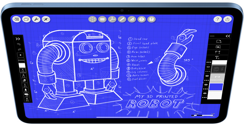 Morpholio Trace di iPad.
