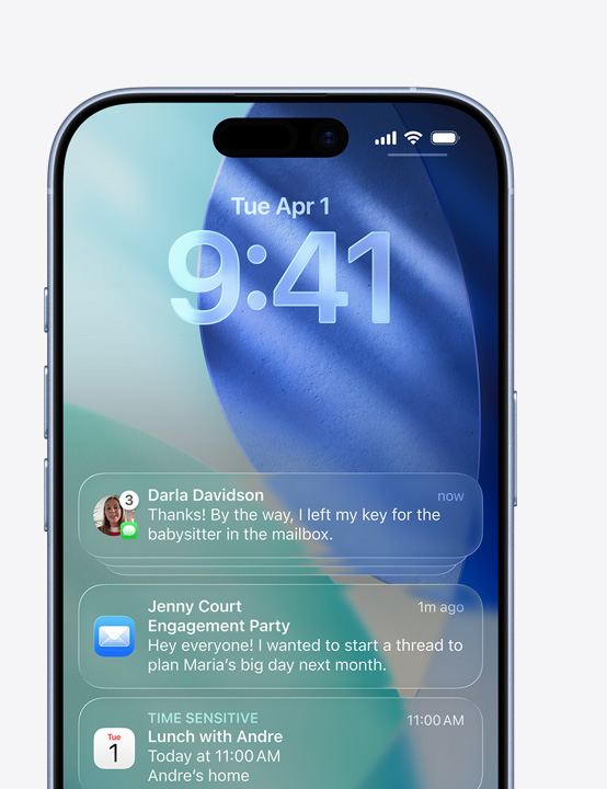 Екран на iPhone, показващ изскачащи съобщения