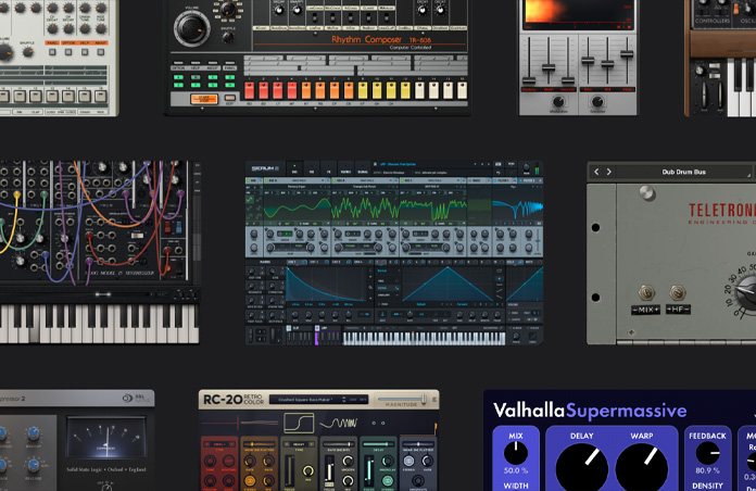 Screen showing wide range of third-party plug-ins