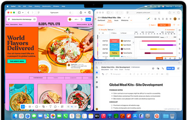MacBook Air with multiple apps open